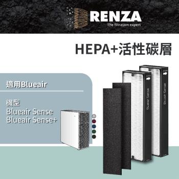適用 Blueair Sense Sense+ 空氣清淨機 替代 SmokeStop Particle 微粒濾網 HEPA濾網+活性碳濾網 濾芯