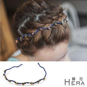 Hera 赫拉  彩鑽珠珠波浪形頭箍/髮箍