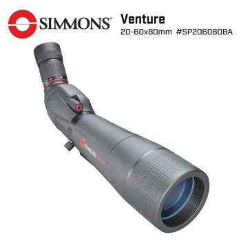美國 Simmons 西蒙斯 Venture 冒險系列 20-60x80mm 防水大口徑單筒望遠鏡 SP206080BA (公司貨)