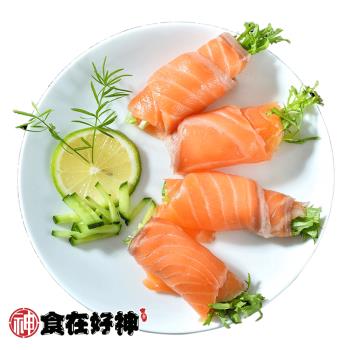 【食在好神】頂級煙燻鮭魚片(100G) x6包