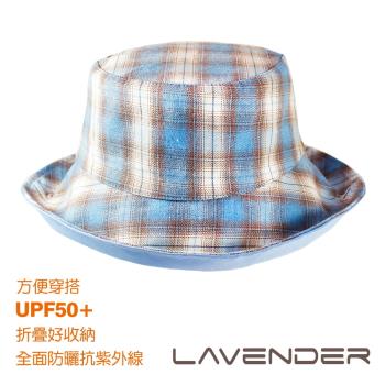 Lavender-日系漁夫雙面帽-天空藍-可折疊收納
