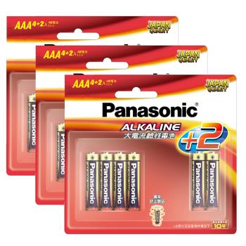 【國際牌Panasonic】 鹼性電池4號AAA電池18入 吊卡裝(LR03TTS/1.5V大電流電池/公司貨)