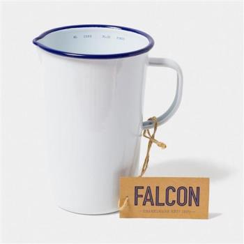 【英國 Falcon】獵鷹琺瑯 琺瑯2品脫冷水壺 1.1L(藍白)