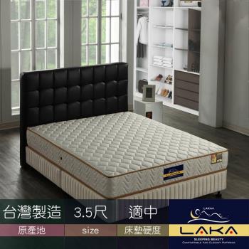 【LAKA】 二線3M防潑水蜂巢式獨立筒床墊(Good night系列)單人3.5尺