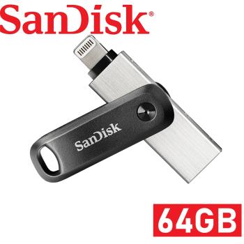 SanDisk iXpand Flash Drive Go雙用隨身碟 (雙介面/OTG/64G/for iPhone and iPad) 