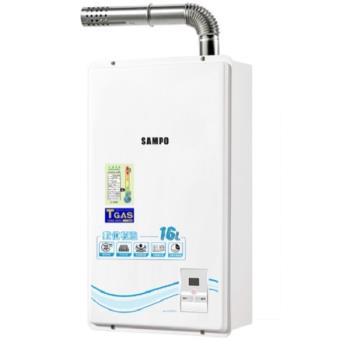 【SAMPO聲寶】16L數位恆溫強排熱水器(桶裝瓦斯LPG) GH-K016CP