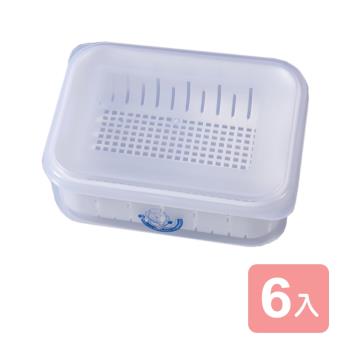 真心良品 沃爾6號濾水保鮮盒(扁型2.5L)-6入組