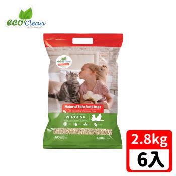 ECO艾可-天然草本輕質型豆腐貓砂-2.8kg/6.17lb-馬鞭草-6入一箱