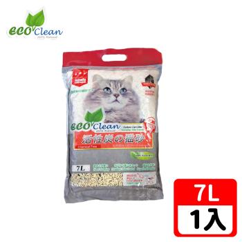 ECO艾可-豆腐貓砂7L-活性炭-單包入