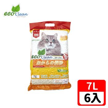 ECO艾可-豆腐貓砂7L-玉米-6入一箱