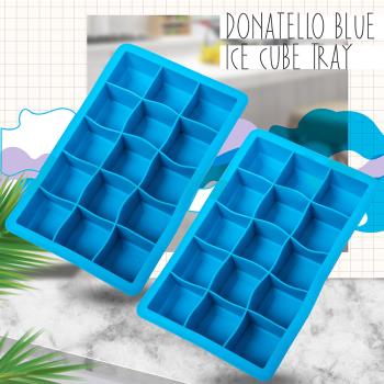 15冰格消暑沁涼露草藍矽膠製冰盒(1入)