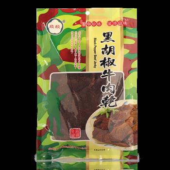 【欣欣】美味ㄕㄨㄚˋ嘴黑胡椒牛肉乾(180g/3包組)