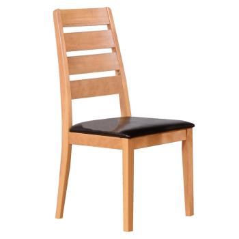 【AT HOME】北歐設計原木色實木餐椅/休閒椅/工作椅/洽談椅(羅馬尼亞)