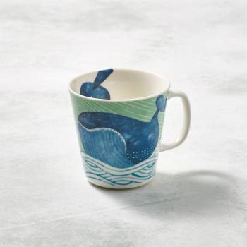 有種創意 - 日本美濃燒-海之島系列馬克杯-悠悠藍鯨