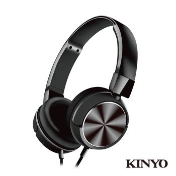 KINYO頭戴金屬立體聲耳麥IPEM-7015