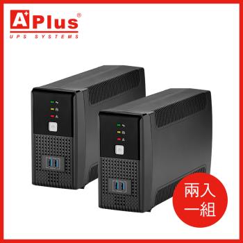 【兩入組】特優Aplus 在線互動式UPS Plus1E-US800N(800VA/480W)