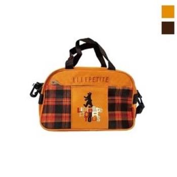 【ELLE Petite】可愛熊熊 便當袋/手提袋/野餐袋 (橘色/咖啡色)
