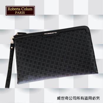 (Roberta Colum)諾貝達百貨專櫃手拿包 側背包 商務包(8911黑色)