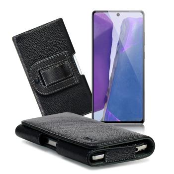 Xmart for 三星 Samsung Galaxy Note 20 / Note 20 Ultra 麗緻真皮腰掛皮套
