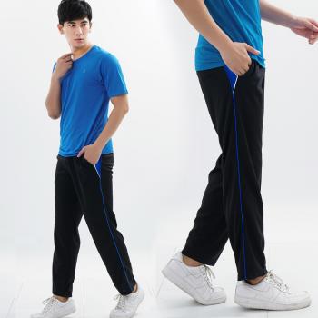 【遊遍天下】 MIT男款吸排抗UV運動長褲(運動/健身/路步)GP1013黑色