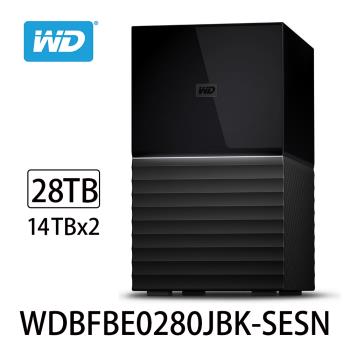 WD威騰 My Book Duo 28TB(14TBx2)USB3.1 3.5吋雙硬碟儲存 WDBFBE0280JBK-SESN