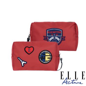 【ELLE Active】巴黎遊記系列-化妝包-紅色