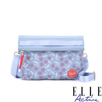 【ELLE Active】法式櫻桃系列-輕薄側背包/斜背包-深藍色