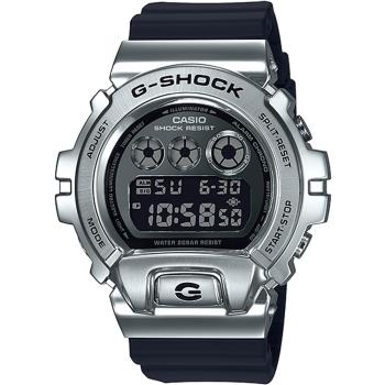 CASIO G-SHOCK 25周年紀念款街頭嘻哈計時錶/銀/GM-6900-1