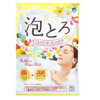 日本 牛乳石鹼 溫泉物語 奢華泡泡入浴劑30g-雞蛋花香
