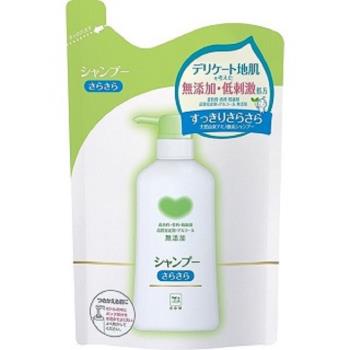 日本 牛乳石鹼 弱酸性無添加洗髮精補充包380ml-清爽
