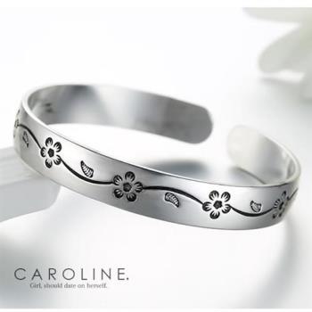 《Caroline》★925鍍銀手環.梅花典雅設計優雅時尚品味流行時尚手環69829