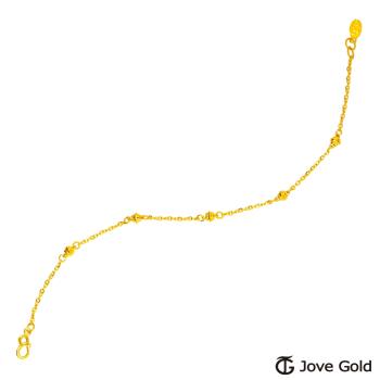 JoveGold漾金飾 氣泡水黃金手鍊