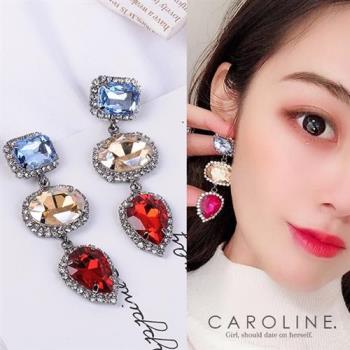 《Caroline》★韓國熱賣造型時尚 優雅性感 絢麗閃亮動人耳環70518