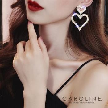 《Caroline》★韓國熱賣造型時尚 閃人耀眼水鑽耳環70458