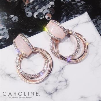 《Caroline》★韓國熱賣造型時尚耳環Bling Bling 優雅性感 耳環70089