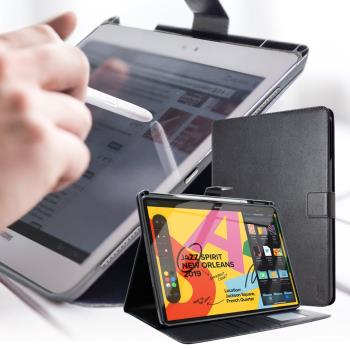 Xmart for iPad 10.2吋 2020 典雅優選帶筆槽牛皮皮套