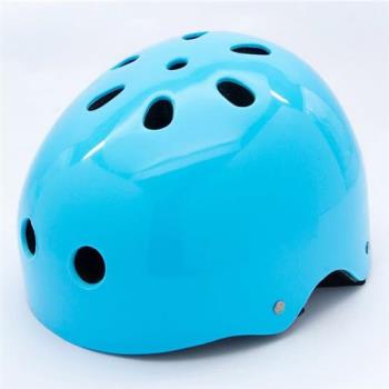 [DLD 多輪多]專業直排輪 溜冰鞋 自行車 安全頭盔 安全帽(藍)