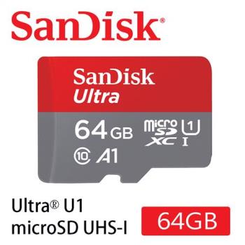 SanDisk Ultra 64GB記憶卡 microSDXC UHS-I A1  公司貨