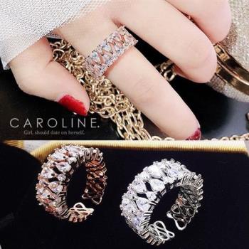 《Caroline》★韓國熱賣造型時尚   Bling  Bling 絢麗閃亮動人戒指71290