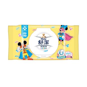 舒潔 兒童學習專用濕式衛生紙 40抽X10包 (無彩箱)