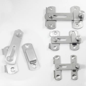 HE012 不鏽鋼打掛鎖 閂長43 mm 小號 不銹鋼門栓 門閂 掛扣 門扣 門止 白鐵雙用打掛閂 門鎖 簡易平閂