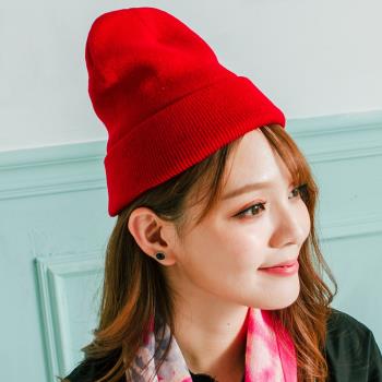 imaco 韓版時尚保暖針織帽(紅)