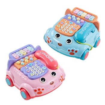 Colorland-兒童玩具仿真電話機 嬰兒益智音樂電話車
