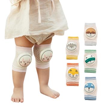 Colorland-3組入-寶寶嬰兒春夏鏤空網眼爬行護膝學步防摔護肘襪套
