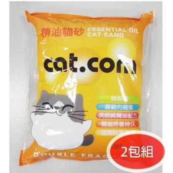 Cat.com貓達康 精油驅蟲貓砂 礦砂(尤加利.檸檬.薰衣草) 10L 兩包組