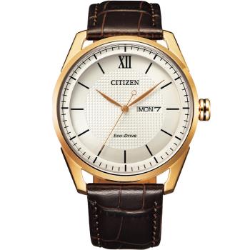 CITIZEN  星辰 GENTS 經典格紋紳士腕錶(AW0082-19A)42mm