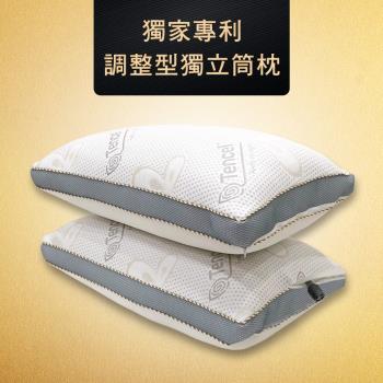澳洲Simple Living 專利科技可調整型天絲獨立筒抑菌水洗枕-二入