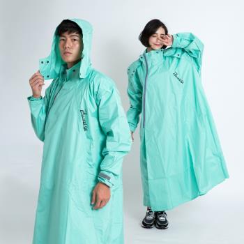 Outperform-奧德蒙雨衣 去去雨水走斜開雙拉鍊專利連身式雨衣-蒂芬妮綠