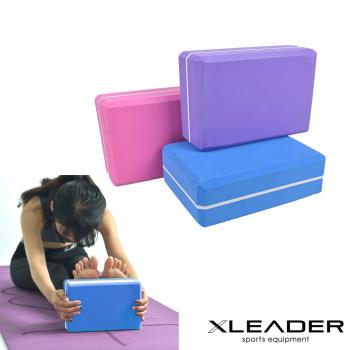 Leader X  環保EVA高密度雙色夾心瑜珈磚 3色任選