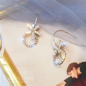 《Caroline》★韓國熱賣造型時尚絢麗閃亮動人 耳環 70843